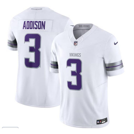 New Season Adult Minnesota Vikings Jordan Addison NO.3 Football Jerseys