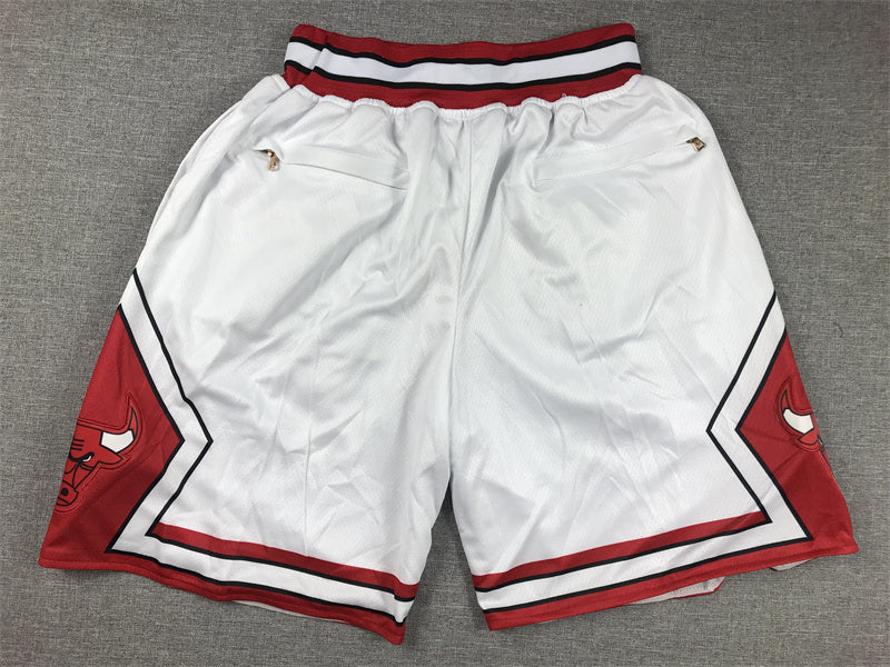 white Chicago bulls Basketball Shorts mens size s-2xl