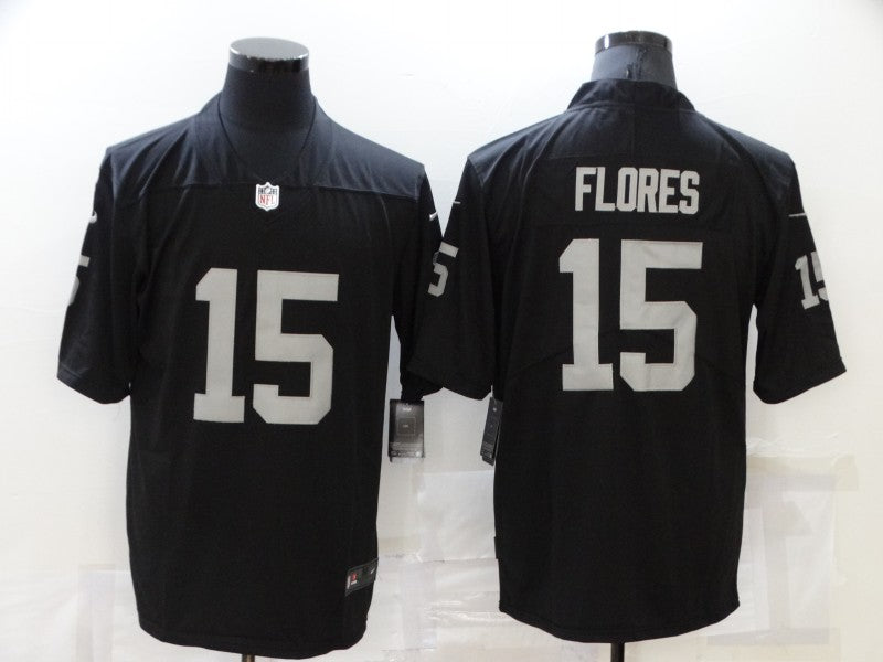 Adult Oakland Raiders Tom Flores NO.15 Football Jerseys