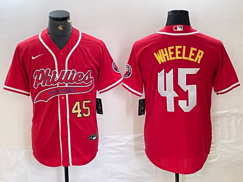 Men/Women/Youth Philadelphia Phillies Zack Wheeler #45 baseball Jerseys
