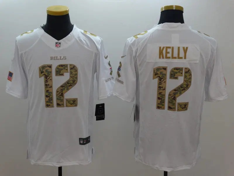 Adult Buffalo Bills James Kelly NO.12 Football Jerseys