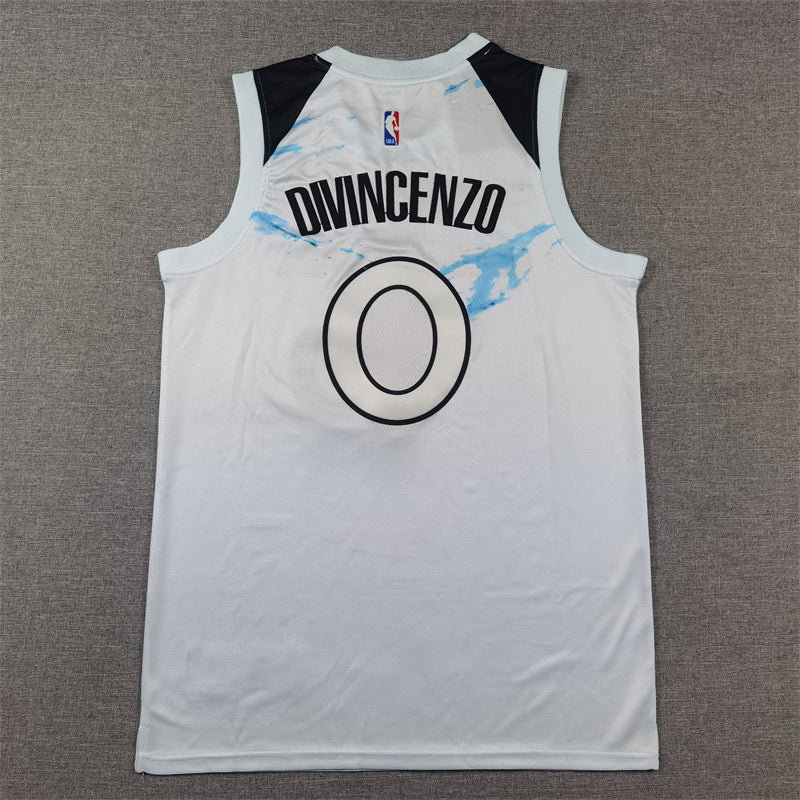 Minnesota Timberwolves Donte DiVincenzo swingman basketball jerseys S-2XL new version