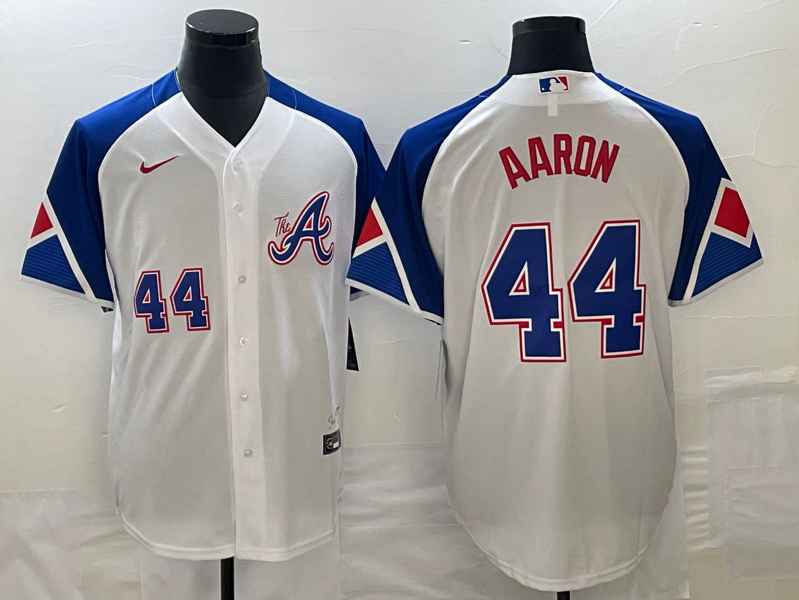 Men/Women/Youth Atlanta Braves Hank Aaron #44 baseball Jerseys