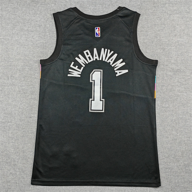 San Antonio Spurs Victor Wembanyama swingman basketball jerseys S-2XL new version