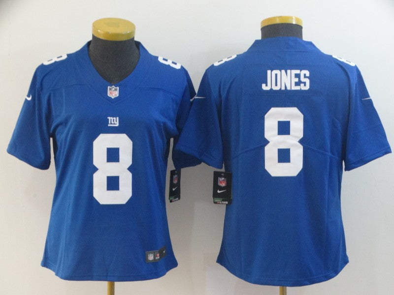 Women New York Giants Daniel Jones NO.8 Football Jerseys