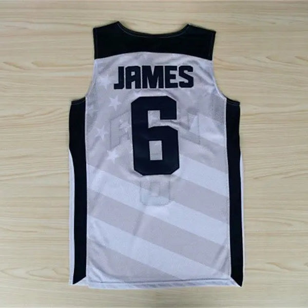 Los Angeles Lakers US Dream Team Lebron James NO.6 Basketball Jersey