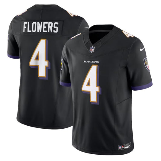 New Season Adult Baltimore Ravens Zay Flowers NO.4 Football Jerseys