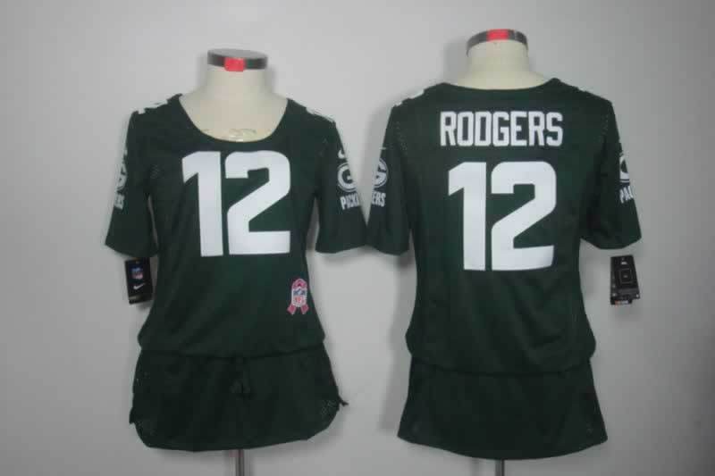 Women's Green Bay Packers Aaron Rodgers NO.12 Football Jerseys