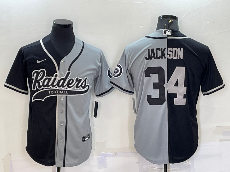 Adult Oakland Raiders Bo Jackson NO.34 Football Jerseys