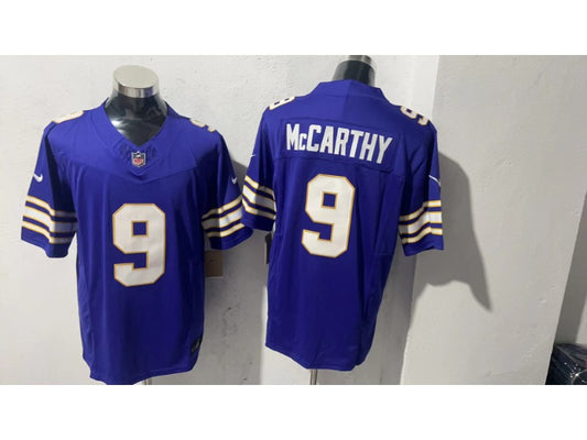New Season Adult Minnesota Vikings JJ McCarthy NO.9 Football Jerseys