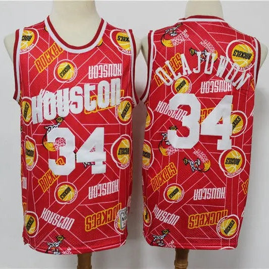 Houston Rockets Hakeem Olajuwon NO.34 Basketball Jersey