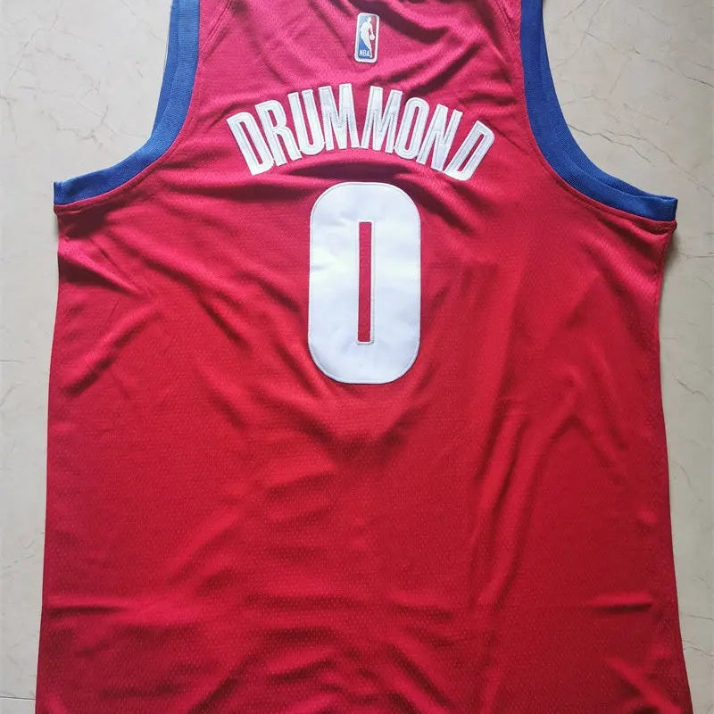 Detroit Pistons Andre Drummond NO.0 Basketball Jersey