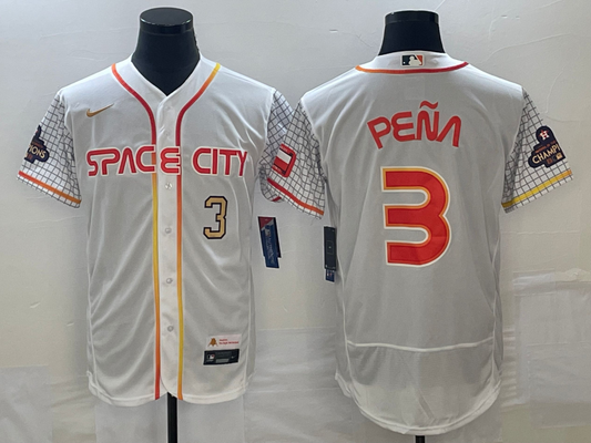 Men/Women/Youth Houston Astros Jeremy Peña #3 baseball Jerseys