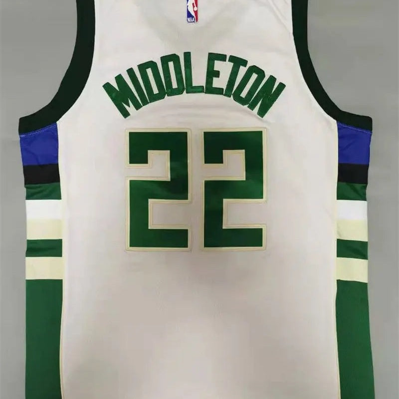 Milwaukee Bucks Khris Middleton NO.22 Basketball Jersey
