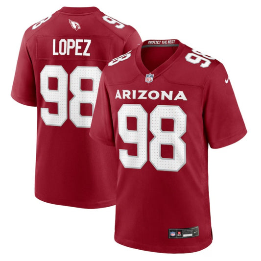 New Season Adult Arizona Cardinals Roy Lopez  NO.98 Football Jerseys