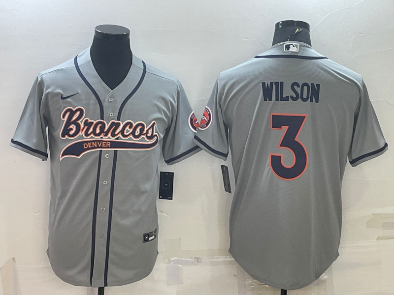 Adult Denver Broncos Russell Wilson NO.3 Football Jerseys