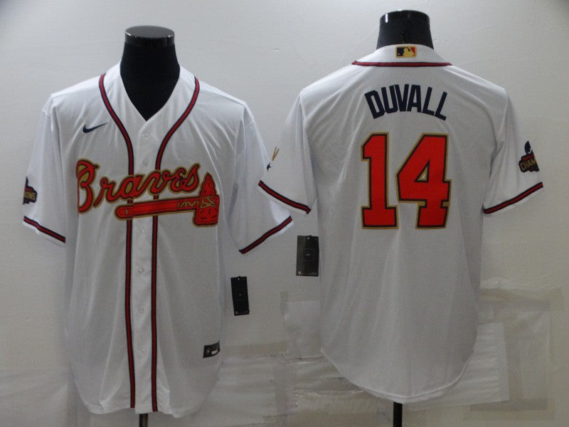 Men/Women/Youth Atlanta Braves Adam Duvall #14 baseball Jerseys