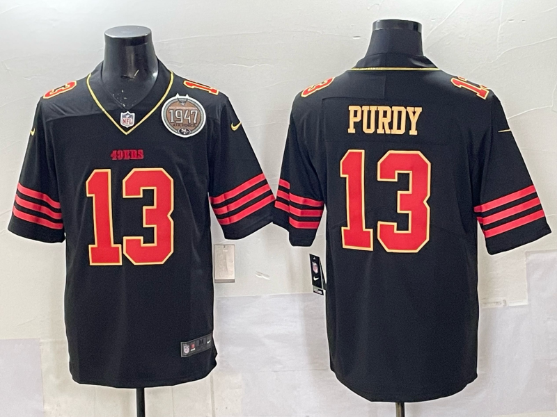 Newest arrival 2025 Adult San Francisco 49ers Brock Purdy No.13 Football Jerseys