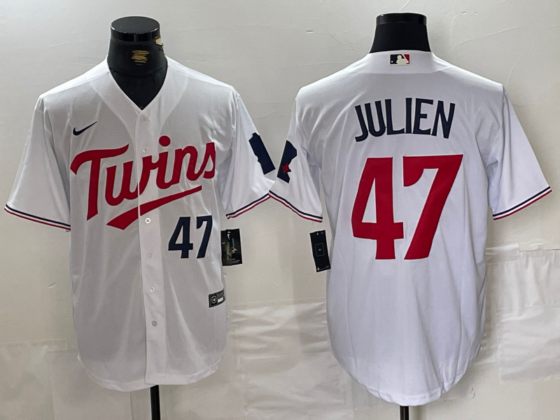 Men/Women/Youth Minnesota Twins Edouard Julien NO.47 baseball Jerseys