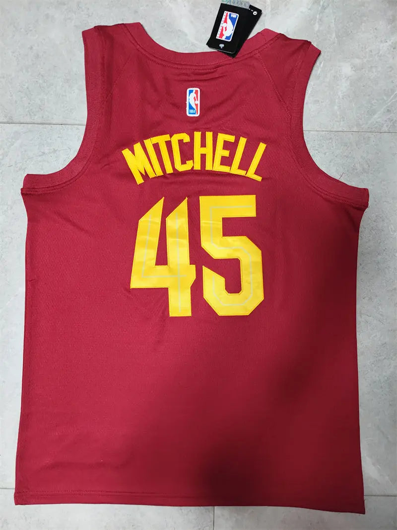 Cleveland Cavaliers Donovan Mitchell NO.45 Basketball Jersey