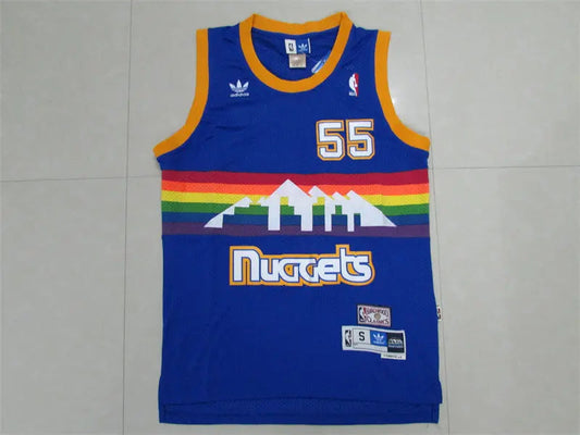 Denver Nuggets Mutombo NO.55 Blue Basketball Jersey