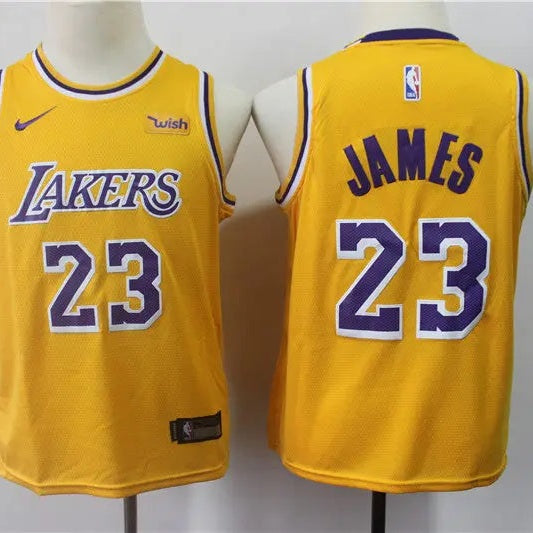 Kids Los Angeles Lakers James NO.23 Basketball Jersey
