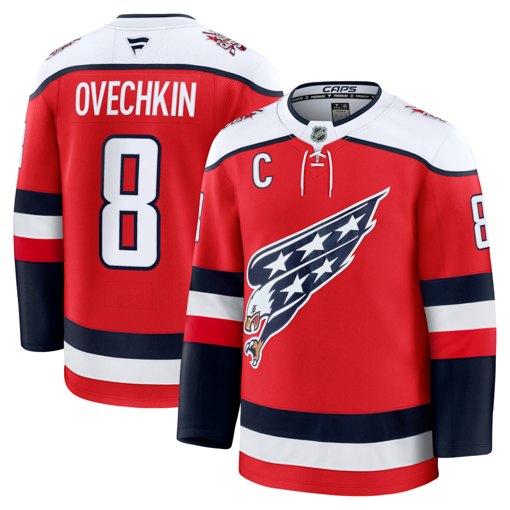 Men's Washington Capitals Alexander Ovechkin #8 Fanatics Red Alternate Premium Player Jersey