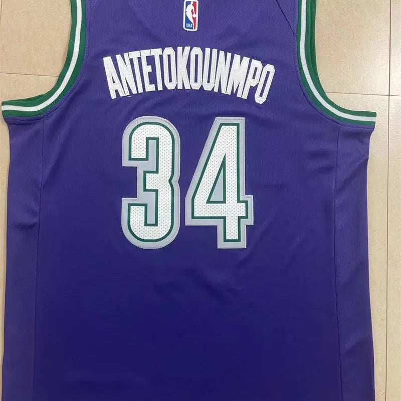 Milwaukee Bucks Giannis Antetokounmpo NO.34 Basketball Jersey