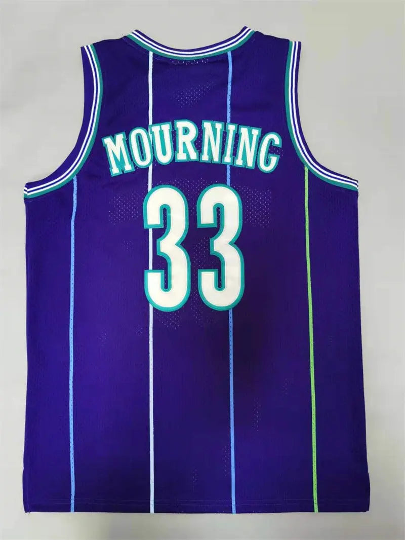 Charlotte Hornets Alonzo Mourning NO.33 Basketball Jersey