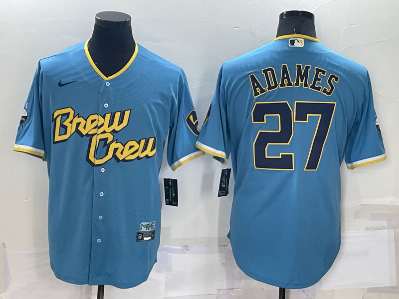 Men/Women/Youth Milwaukee Brewers Milwaukee Brewers #27 baseball Jerseys