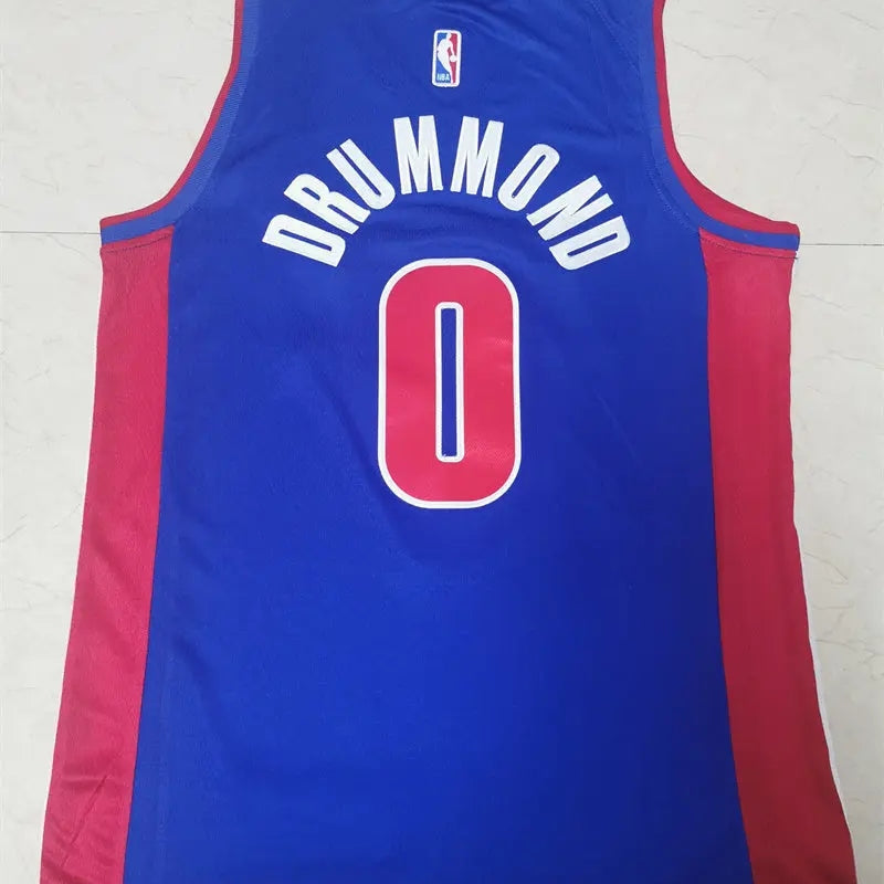 Detroit Pistons Andre Drummond NO.0 Basketball Jersey