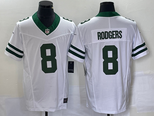 New arrival Adult New York Jets Aaron Rodgers NO.8 Football Jerseys