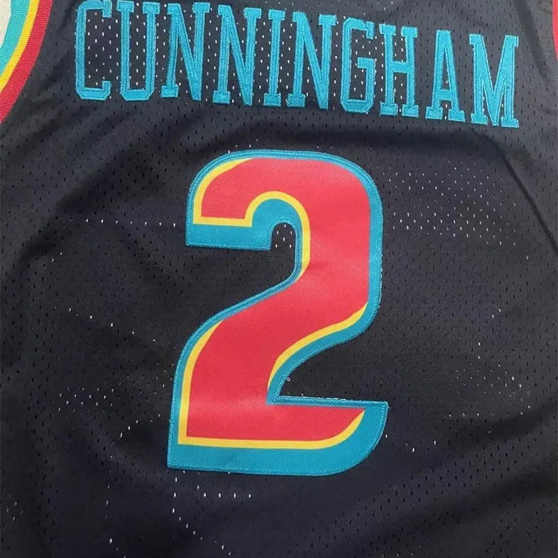 Detroit Pistons Cade Cunningham NO.2 Basketball Jersey