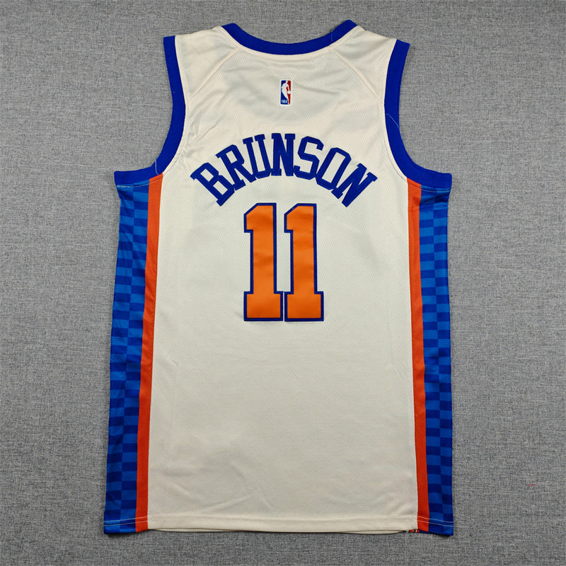 New York Knicks Jalen Brunson swingman jerseys S-2XL 2026 city version