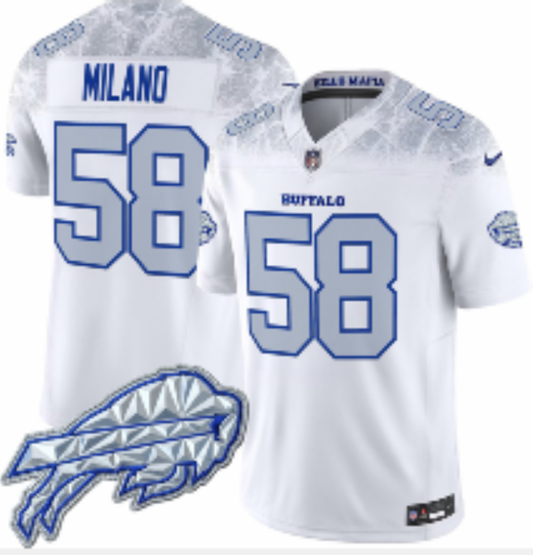 New Season Adult Buffalo Bills Matt Milano NO.58 Football Jerseys