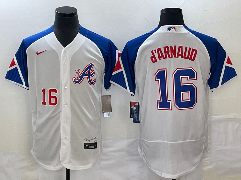 Men/Women/Youth Atlanta Braves Travis d'Arnaud #16 baseball Jerseys
