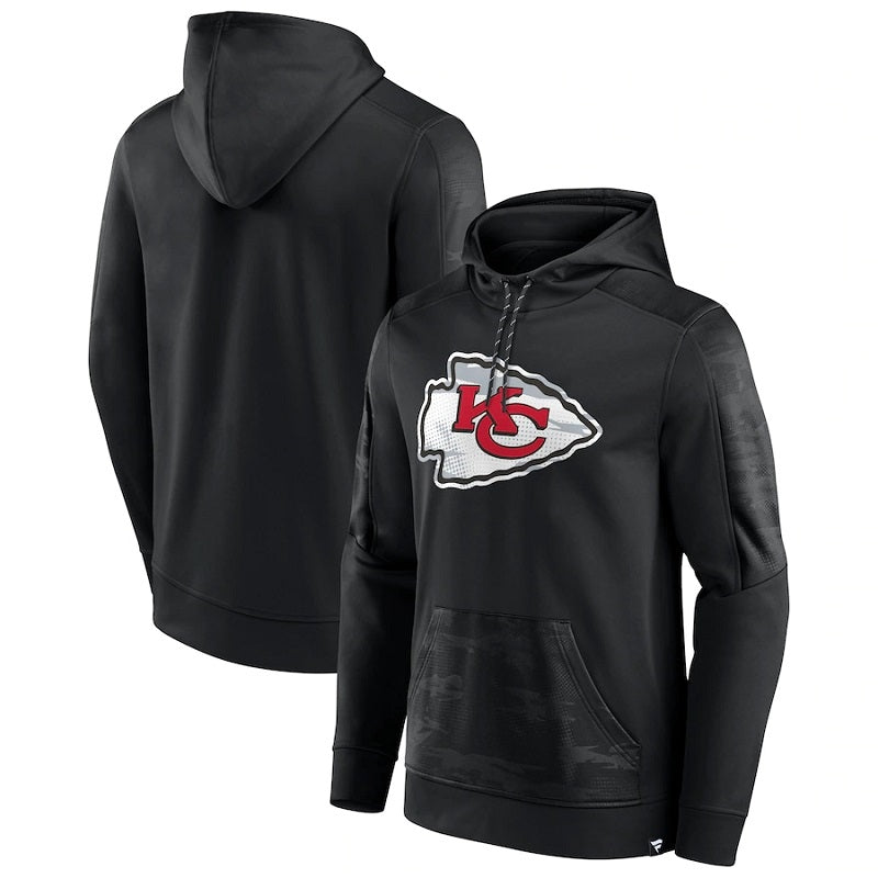men/women/kids Kansas City Chiefs Black Football Hoodies