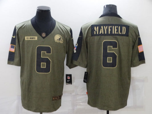 Adult Cleveland Browns Baker Mayfield NO.6 Football Jerseys