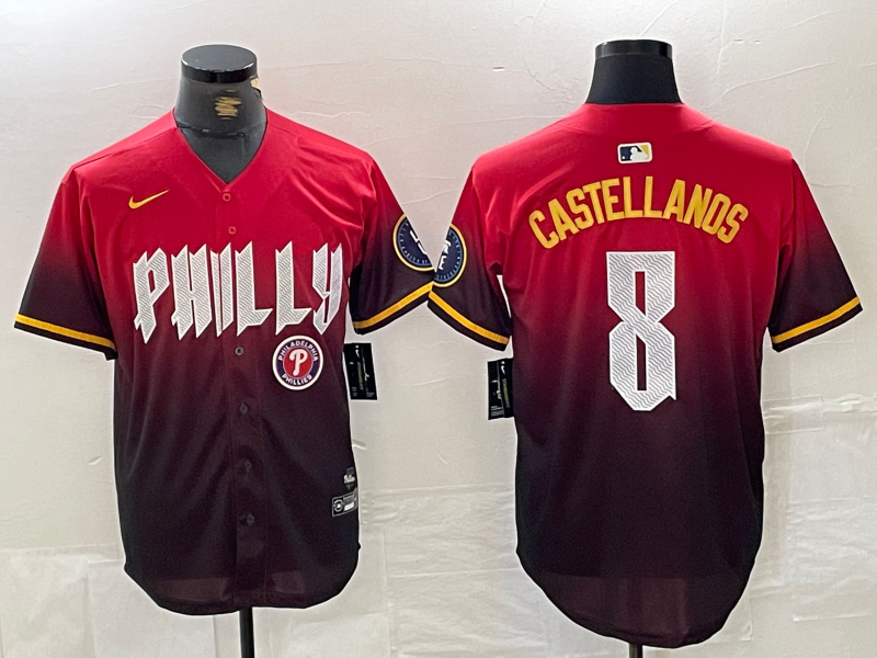 Men/Women/Youth Philadelphia Phillies Nick Castellanos #8 baseball Jerseys