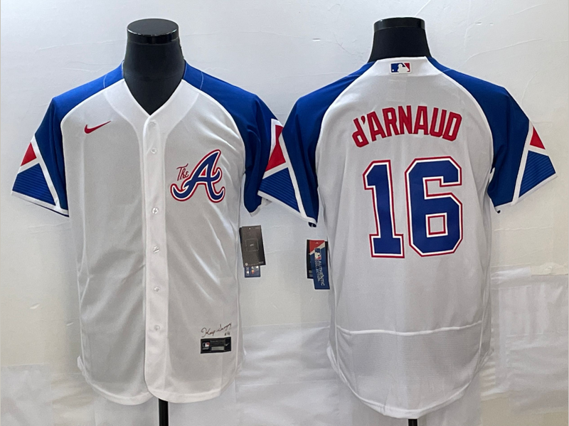 Men/Women/Youth Atlanta Braves Travis d'Arnaud #16 baseball Jerseys