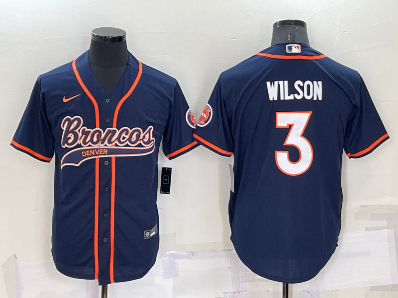 Adult Denver Broncos Russell Wilson NO.3 Football Jerseys