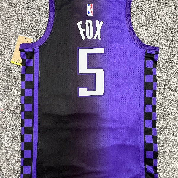 Season 2023-2024 Sacramento Kings De'Aaron Fox NO.5 Basketball Jersey
