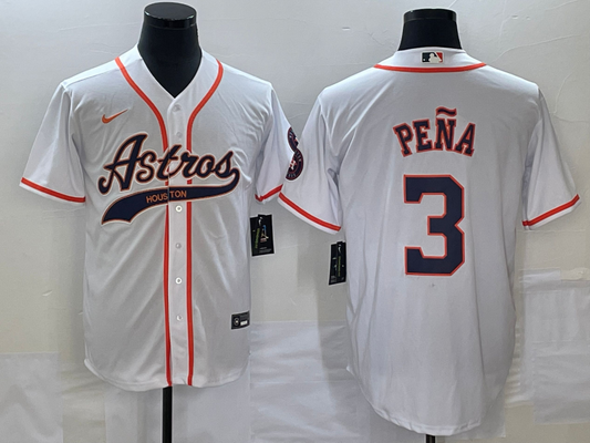 Men/Women/Youth Houston Astros Jeremy Peña #3 baseball Jerseys