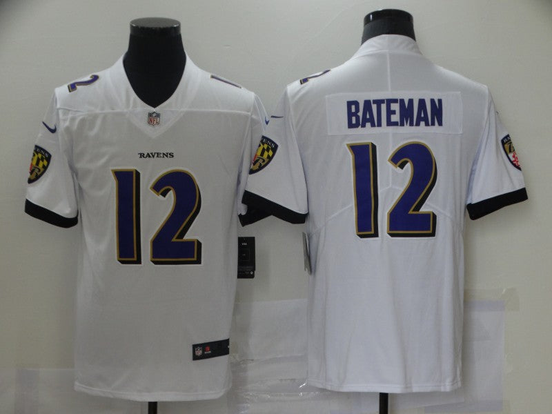 Adult Baltimore Ravens Rashod Bateman NO.12 Football Jerseys