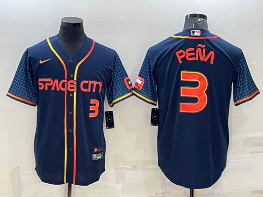 Men/Women/Youth Houston Astros Jeremy Peña #3 baseball Jerseys