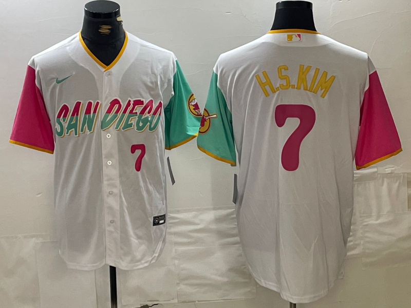 Men/Women/Youth San Diego Padres Ha-seong Kim #7 baseball Jerseys