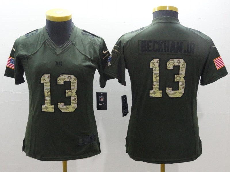 Women New York Giants Odell Beckham Jr. NO.13 Football Jerseys