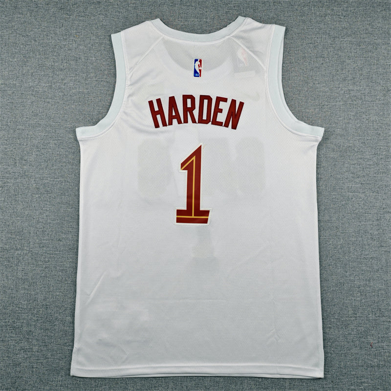 2025/26 Cleveland Cavaliers James Harden #1 white Swingman basketball jerseys S-2XL