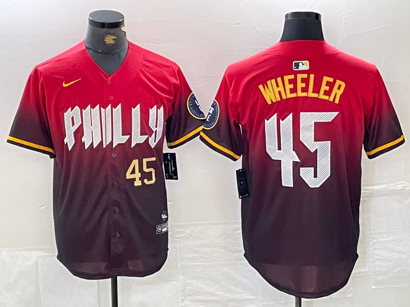 Men/Women/Youth Philadelphia Phillies Zack Wheeler #45 baseball Jerseys