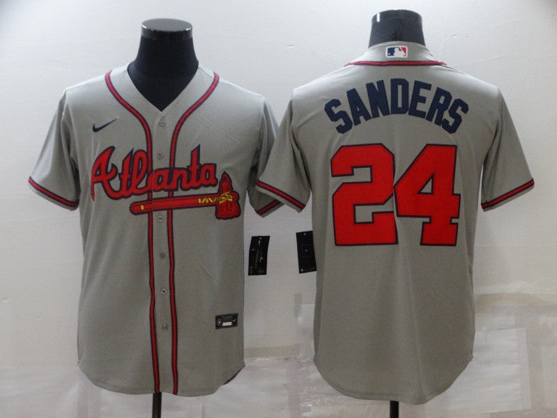 Men/Women/Youth Atlanta Braves Deion Sanders #24 baseball Jerseys